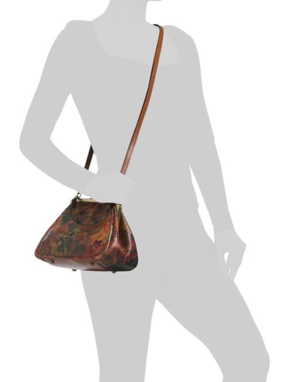 PATRICIA NASH Leather Annie Frame Shoulder Bag With Two Straps - Picture 2 of 4